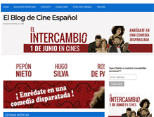 Tablet Screenshot of elblogdecineespanol.com